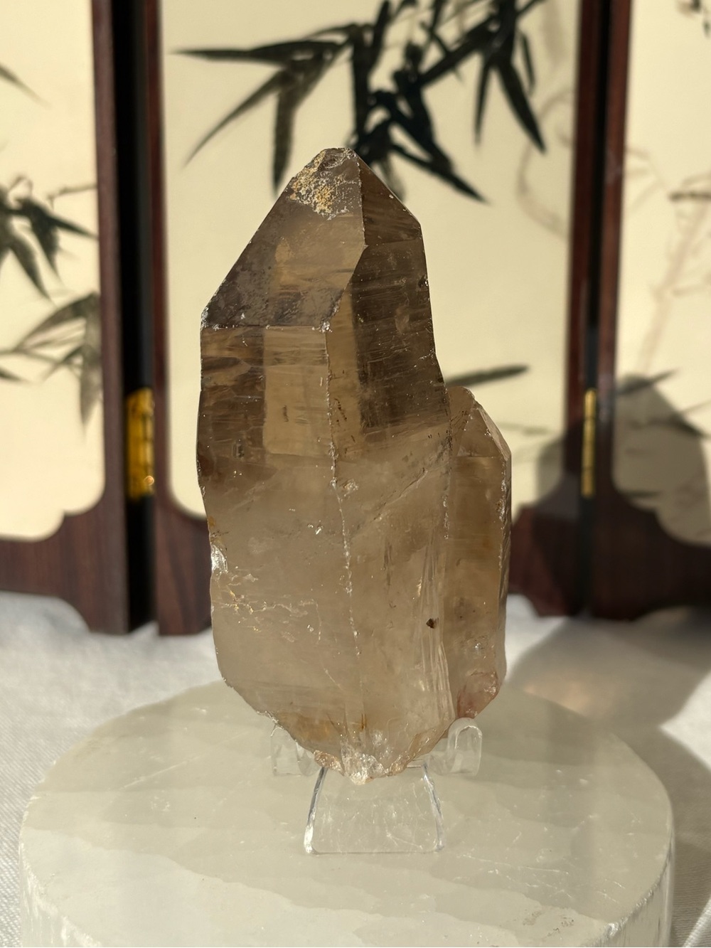 Smokey quartz raw cluster point